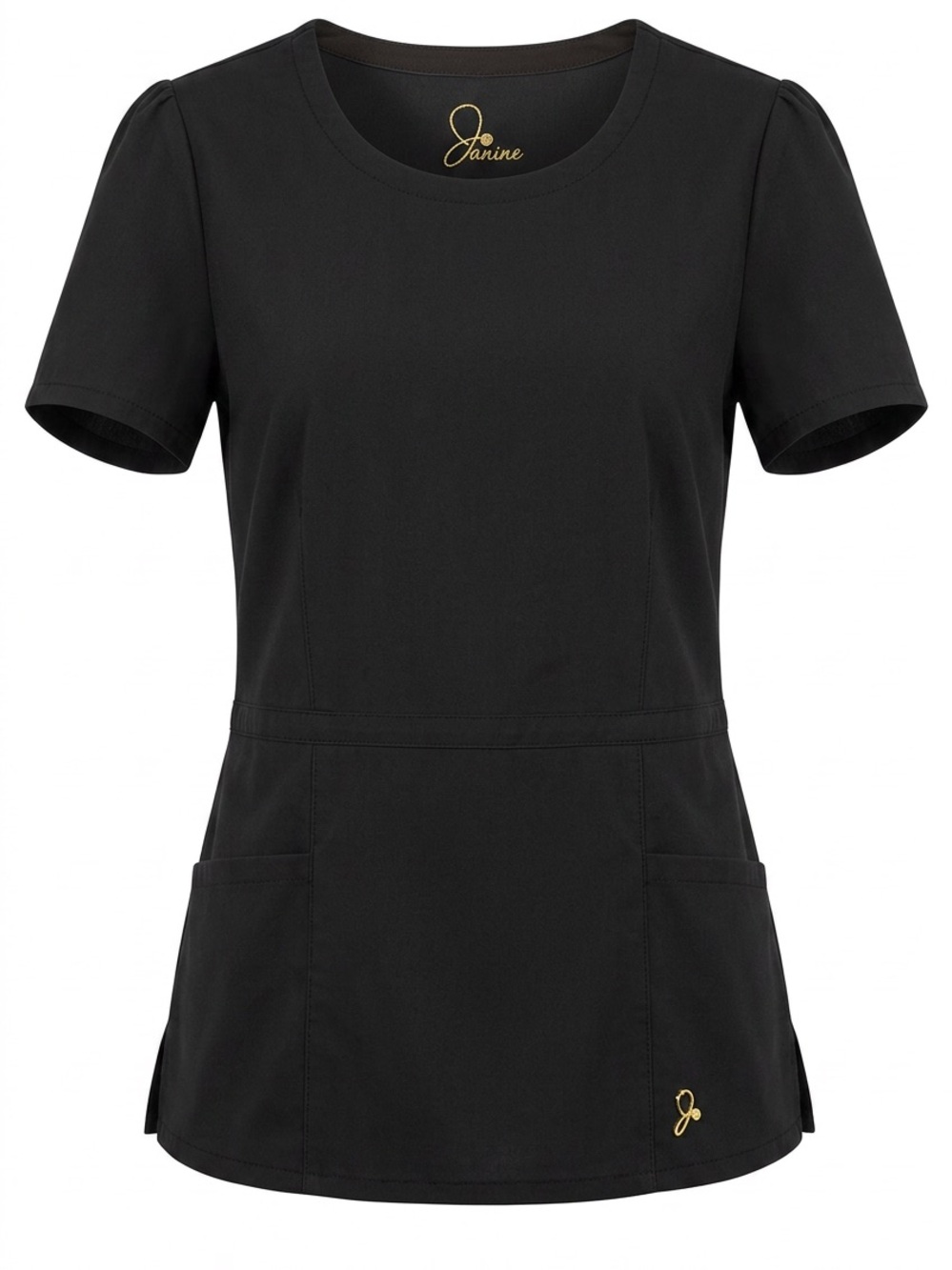 JAANNU BLK scrub top medium